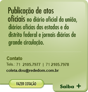 Publica��o de avisos de licita��o
